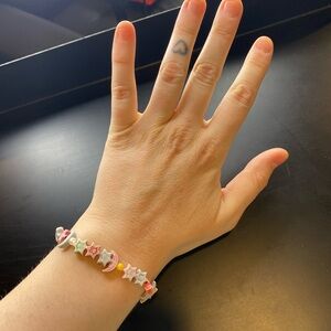 Multicolor Star & Moon Beaded Bracelet - Women Jewelry